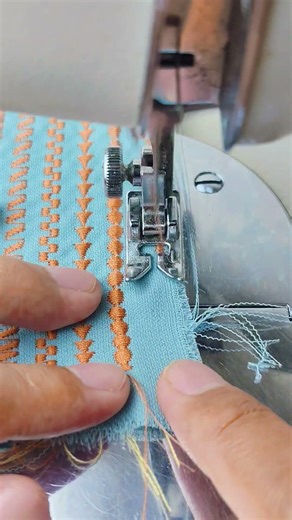 Patterned stitching using a Janome sewing machine #sewing