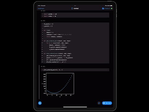 running a jupyter notebook on an ipad