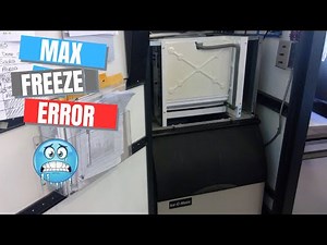 Iceomatic Ice Machine Isn't Making Ice Due To Max Freeze Error.
