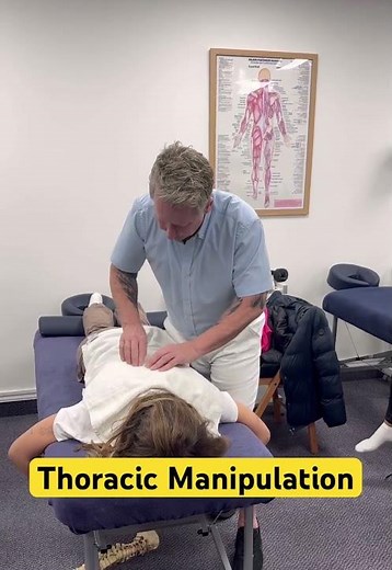 Prone Thoracic Adjustment #osteopathy #chiropractor adjustment #physiotherapy