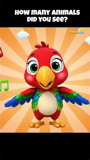 How Many Animals Do You See? 🐾 | WonderNest Kids