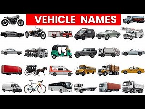 Learn 40 Transport Names for Kids | Vehicles in English with Pictures & Sound