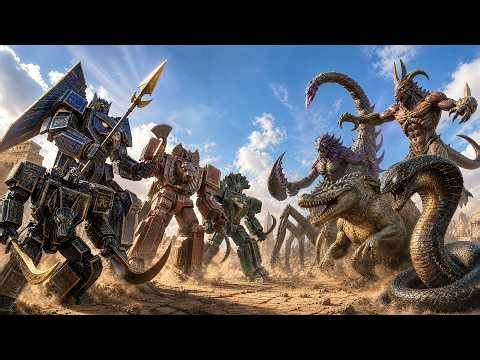 Ancient Egyptian Gods Awakened 60M War Mechas Unbound 4K Hyper Realistic
