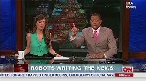 Robots writing the news
