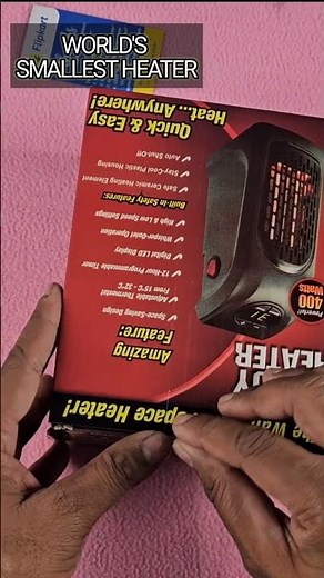 World's smallest Heater for Room portableheater #heater # portable heater #wintergadgets
