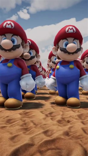 100,000 Mario Vs. 1,000,000 Goomba. Who Will Win? #mario #gaming #gameplay #uebs2 #mariobros