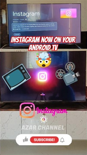 Instagram now on your Android TV 📺🤯📽️ #azarchannel #instagram #androidtv