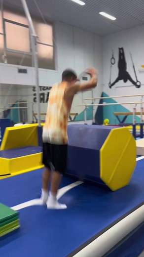 Gymnastics Training Session Highlights in Indoor Gym