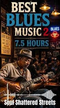Soul Shattered Streets l 7.5 Hours Best Blues Music Volume 2 Relaxing Blues Vibes #blues #bestblues