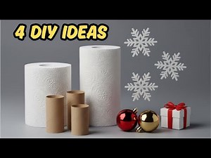 White Beauty Decoration for Christmas ❄️ 4 Amazing DIY Ideas ❄️ Handmade Paper Crafts