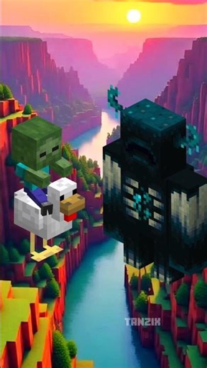 Chicken Jockey vs Minecraft Mobs