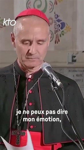 Les remerciements, pleins d’émotion, du cardinal Vesco adressés au pape #LéonXIV