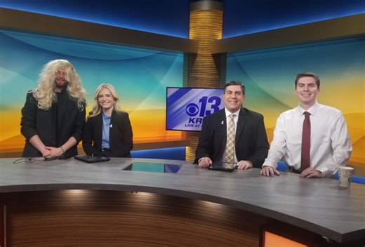 Seeing double? KRCG 13 Live at Sunrise dresses up for Halloween