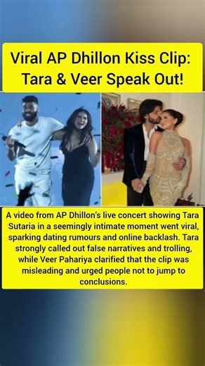 Tara Sutaria Slams Trolls After AP Dhillon Concert Video Goes Viral #tarasutaria #apdhillon #news