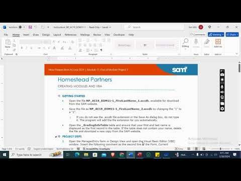Access 2019 | Module 11: End of Module Project 1 Homestead Partners #newperspectives