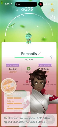 Shiny Fomantis || Pokemon Go