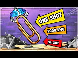 I Used A Paperclip To ONE SHOT Bosses in Dungeon Clawler