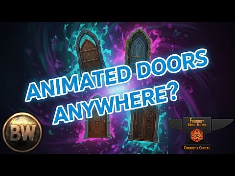 Add new animated doors in any battlemap in #foundryvtt #tutorial #modules