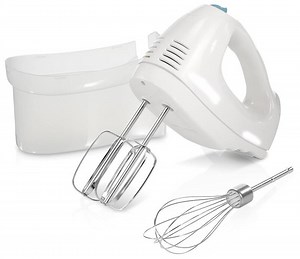 [Hot Item] 6-Speed White Traditional Beaters Electric Hand Mixer with Whisk