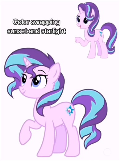 Color Swapping Sunset Shimmer and Starlight Glimmer