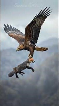 Eagle Attacks in the Sky | Eagle Carries Its Prey High Above | Powerful Hunting Footage #EagleAttack