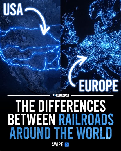 Future Tech | Railroad maps expose a country’s true priorities faster than any political speech ever could. In the United States, railroads dominate... | Instagram