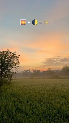 When sunrise meet the moon set ✨