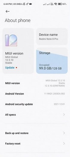 Redmi Note 8 pro miui13 update #redminote8prolatestupdate #miui13 #miui #noteseries #note8pro