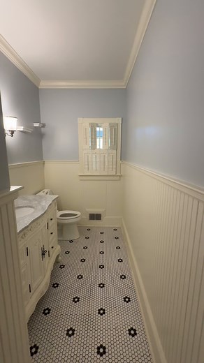 Big changes made simple 🪞✨ Upgrade your vanity, add new lighting and a splash of fresh paint for an easy elevated update to your bathroom. Shop up to 40% off select online vanities with free delivery: https://thd.co/4hmiG8r 🎥: Annawpage on IG | The Home Depot