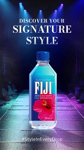 What does elegance taste like? 💧 Soft, smooth, and always in style. #DiscoverYourSignatureStyle | FIJI Water