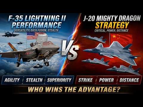 Comparing the J-20 Vs F-35 Stealth Fighters: Which has the Superior Performance?