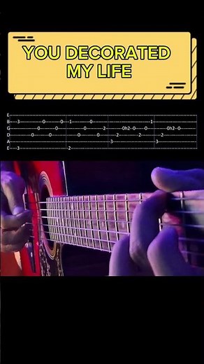 Kenny Rogers - You Decorated My Life Guitar Tutorial