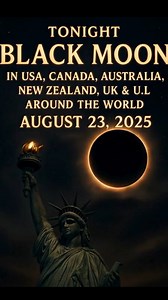 August 23, 2025: The Black Moon arrives 🌑 A new moon so rare it happens only once every 33 months. Invisible to the eye, yet it transforms the night sky dimming the horizon, unveiling countless hidden stars. From New York to New Zealand, darkness will glow with starlight. 🌌 | Sky&Earth