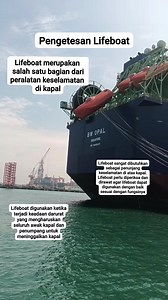 Proses uji coba lifeboat diatas kapal | Dunia Kapal