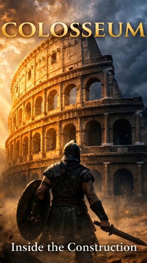 Inside the Colosseum: Rome’s Brutal Engineering Secret #shorts #facts #colosseum