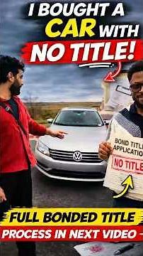 🚗I bought a car with NO TITLE…Is it a mistake or a smart deal? Bonded title process in next video!