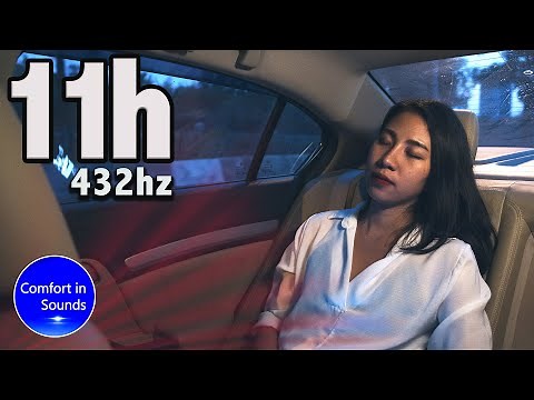 Comfortable Car Heater Noise to Sleep Deeply- 432hz - Black Screen - White Noise - Stress Relief
