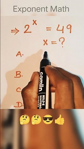 Exponent Math | How to solve? | Find the value of X