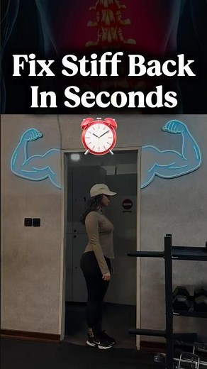 Simple Door Frame Exercise for Lower Back Mobility ♻️💪🏻‪@MiladRahimifit‬