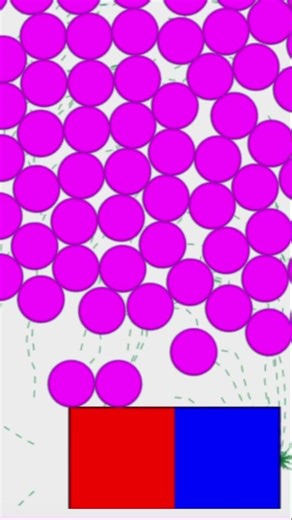 Magnet Simulation #creativecoding #animation #physics #generativeart