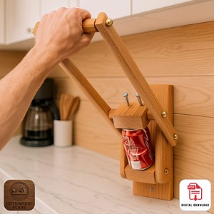 Wooden Can Crusher Plan, Wall Mounted DIY PDF Blueprint - Etsy