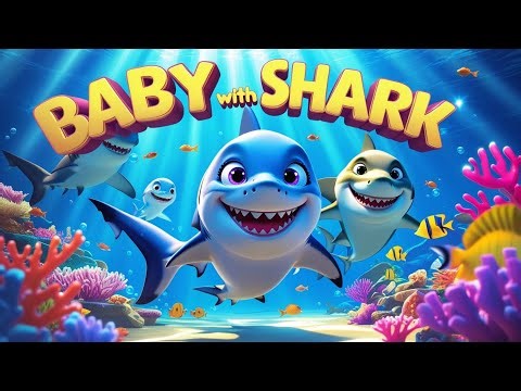 Baby Shark with Family | Fun 3D Cartoon Song for Kids