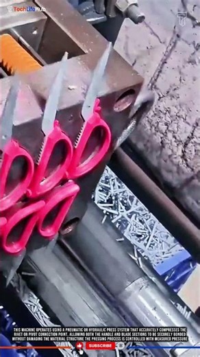 Innovation Press Hit Reinforcement Machine for Scissor Handle Assembly Strengthening #tech