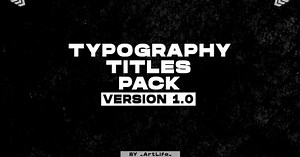 Typography Titles | Premiere Pro (MOGRT)