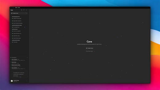 Coding agents shouldn't run on a laptop.That's why I've been building Cave.It's a self-hosted platform for running @opencode agents in isolated sandboxes on your own server.You give it a GitHub repo, it creates an isolated sandbox, clones the code, sets everything up, and gives you a coding agent.Check in from your phone, run multiple agents side by side.It's not open source yet (it will be), but I'm opening a private beta so you can install it on your own server already.I've been dogfooding it 