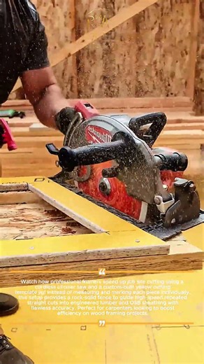 Genius Framer Cutting Trick #Woodworking #Framing