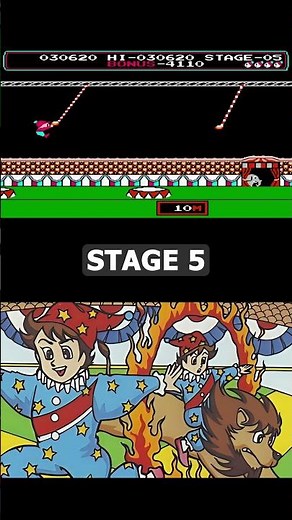 Circus Charlie (NES) Stage 5