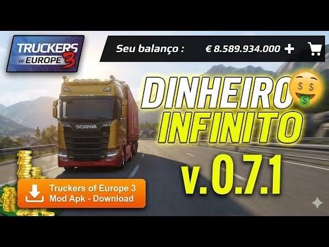 Truckers of Europe 3 MOD APK 0.7.1 💰 Dinheiro Infinito + Todos Caminhões Liberados