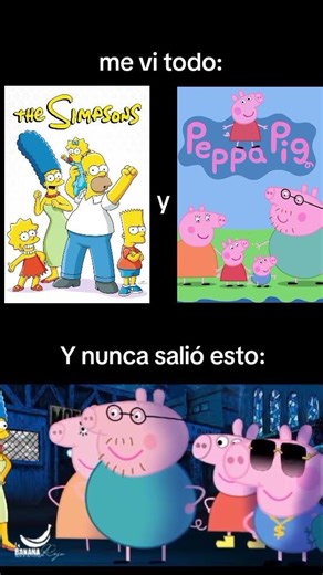 LA FAMILIA SIMPSONS VS LA FAMILIA DE PEPPA PIG Q LA BATALLA COMIENZE 🗣️🔥🔥 #simpsons #memes