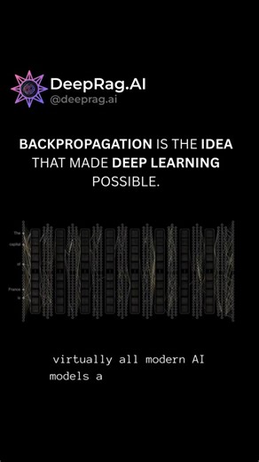 DeepRag.AI on Instagram: "Backpropagation is the algorithm that allows neural networks to learn by efficiently computing gradients and updating weights. In the 1960s, early neural network research revealed major limitations in simple perceptrons, which led to a decline in interest in neural networks for several years. These models could not learn complex patterns. In the 1970s, Paul Werbos introduced the idea of using the chain rule to send errors backward through multilayer networks. This conce